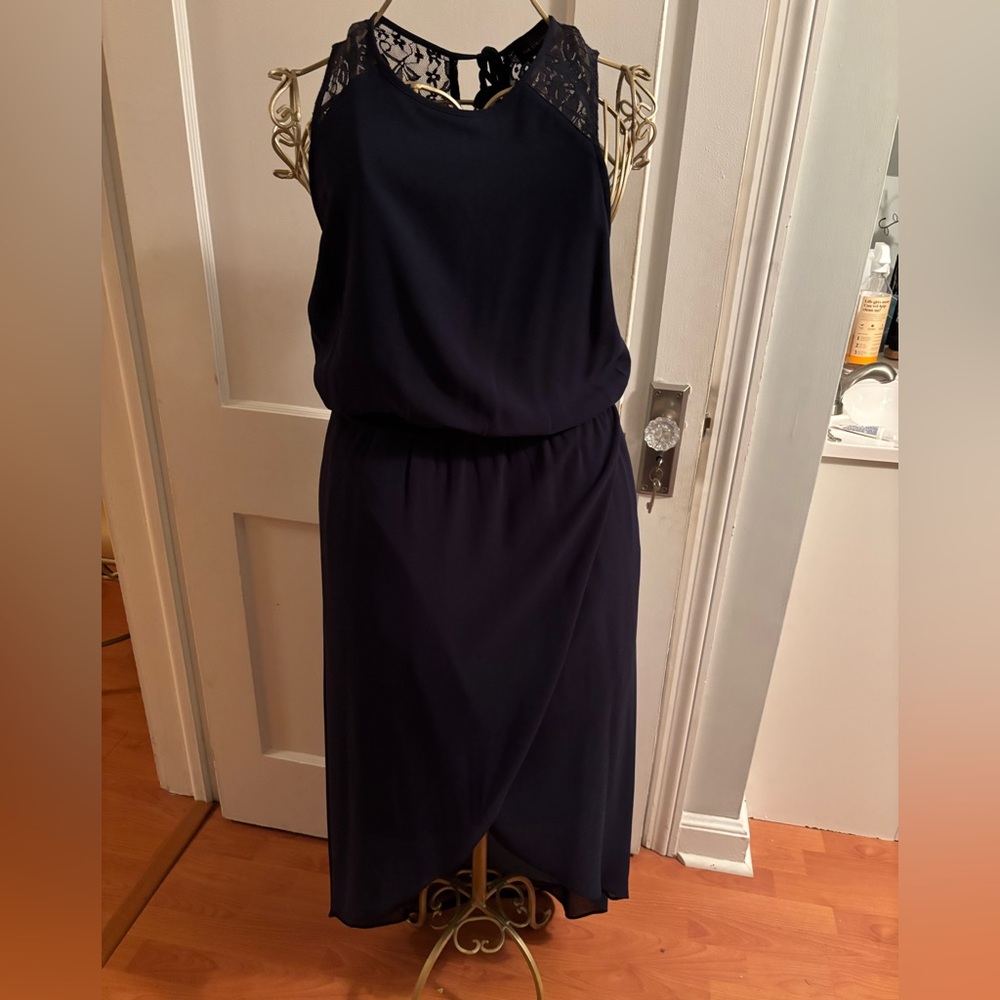 The Limited Midnight Blue Asymmetrical Dress